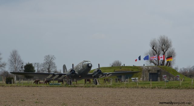 C47 and bunker at Merville Battery