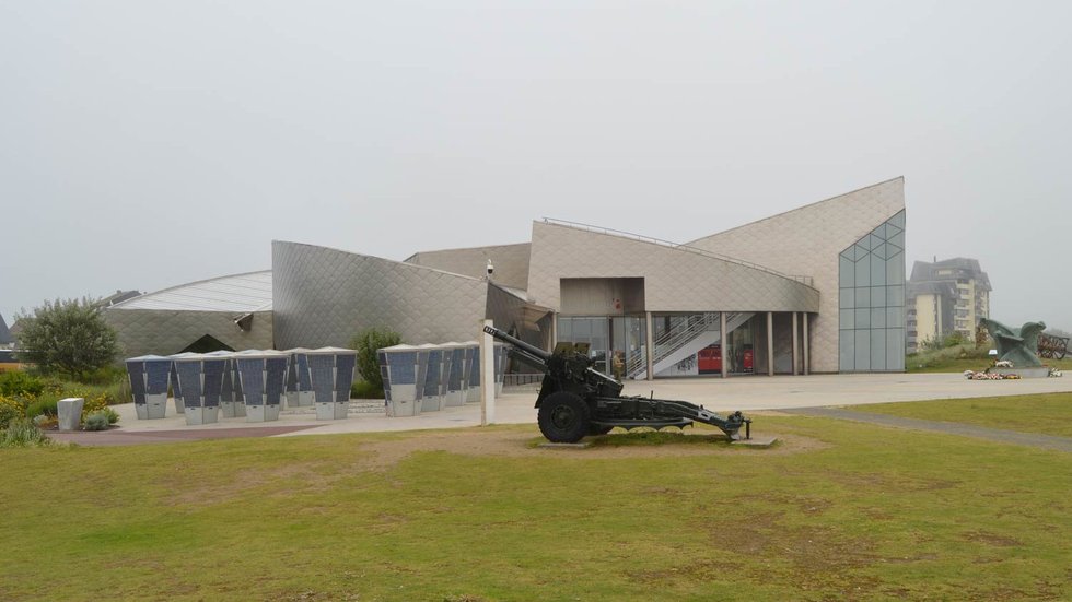 Exterior of the Juno Beach Centre museum at Courseulles-sur-Mer, Normandy.
