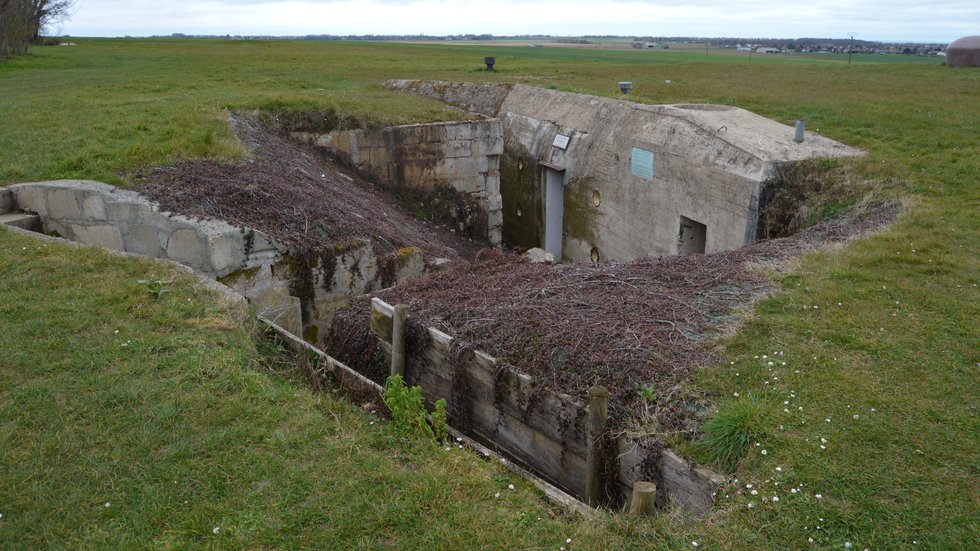 A German bunker at Hillman Suffolk Regiment