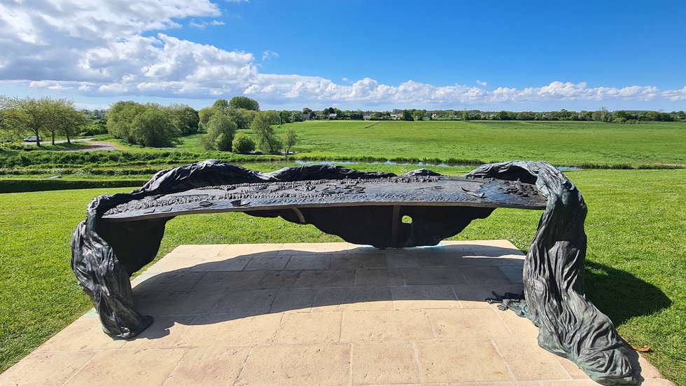 La Fière memorial park observation table