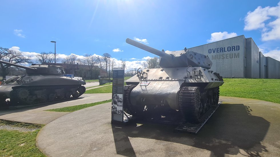 Overlord Museum exterior vehicles on display outside