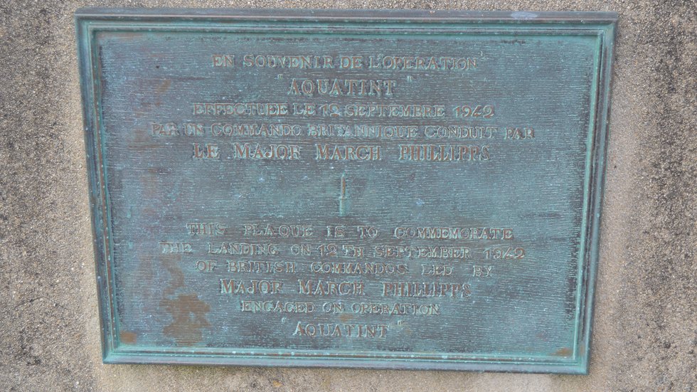 Operation Aquatint Plaque, Saint-Laurent-sur-Mer, Normandy