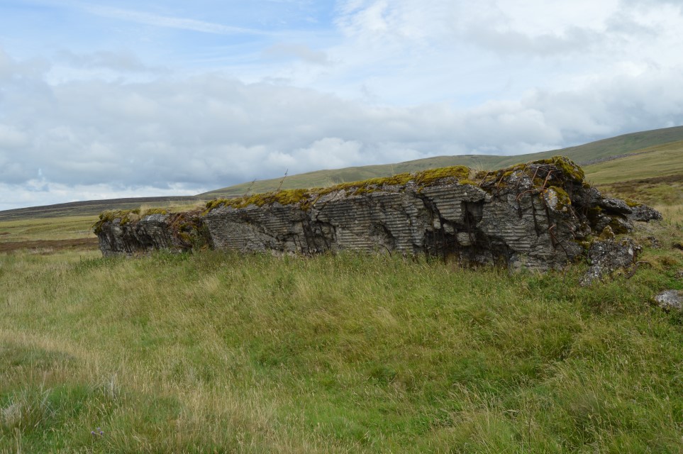 A thick section of the wall with anti-tank ditch