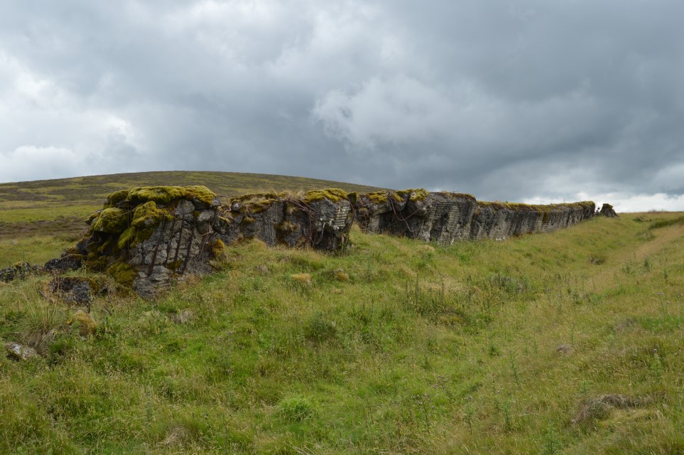 The length of the wall and anti-tank ditch