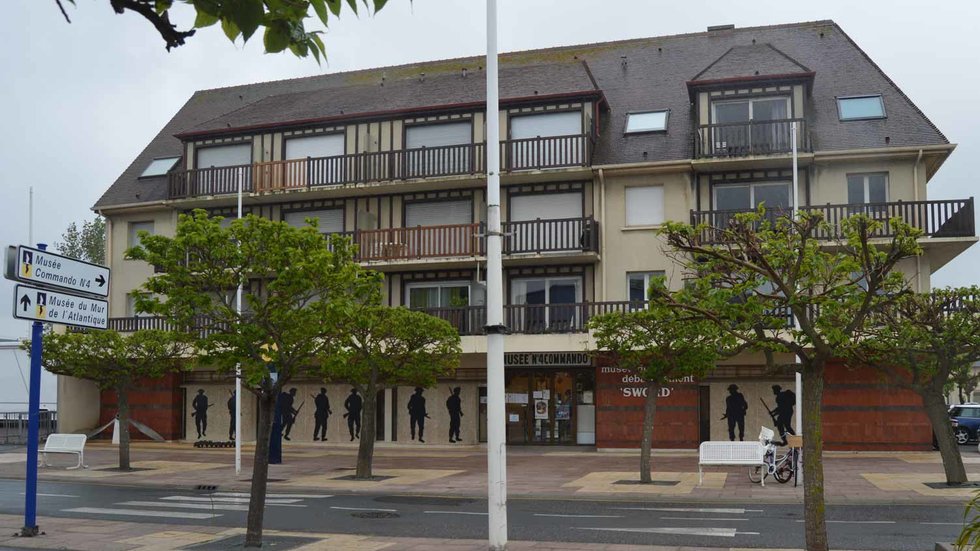 Musée du Commando No4 museum in tribute to the 177 members of the Free French commandos, Ouistreham