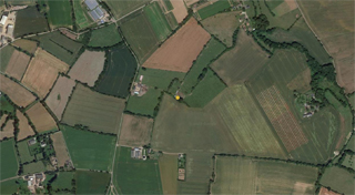 Modern aerial imagery of houses location
