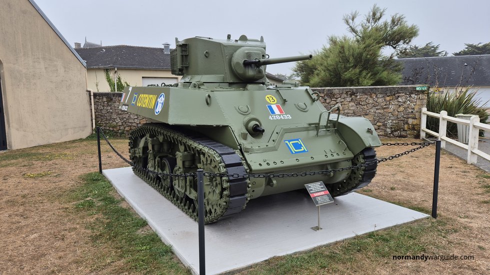 Stuart M3A3 Light Tank - World War II Museum, Quineville