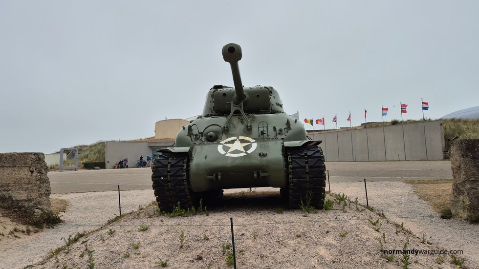 Sherman M4A1 tank in front of the Utah Beach Museum, Normandy