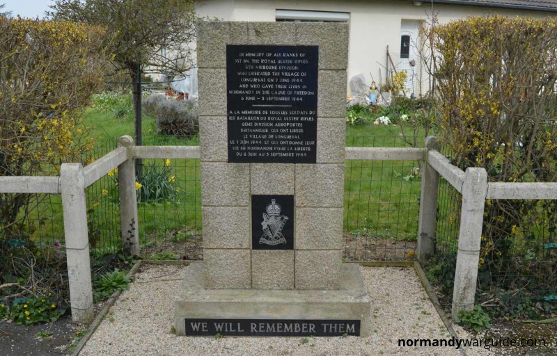 1st Battalion Royal Ulster Rifles Memorial, Longueval