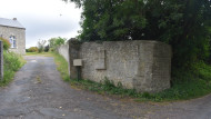 Memorial plaque honoring the 1st U.S. Infantry Division at Russy Mairie, Normandy
