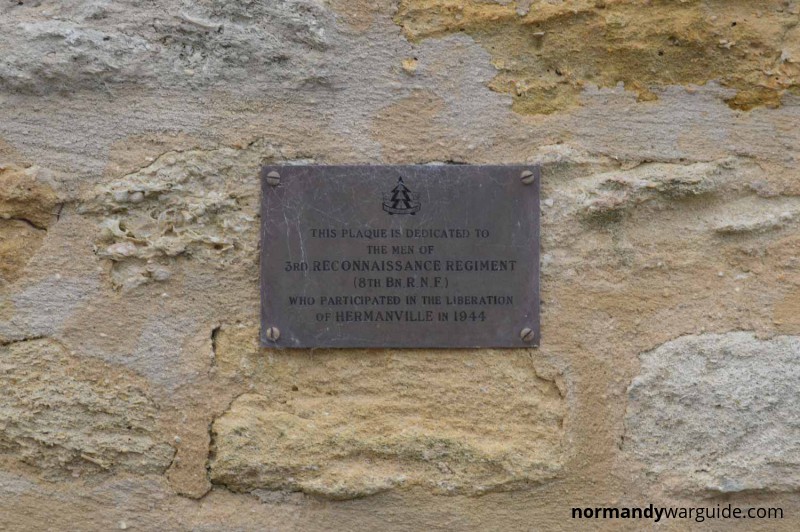 3rd Reconnaissance Regiment Memorial, Hermanville