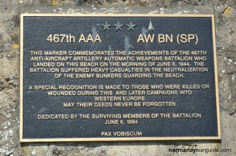 467th Anti-Aircraft Artillery Automatic Weapons Battalion Plaque
