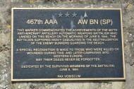 467th Anti-Aircraft Artillery Automatic Weapons Battalion Plaque