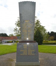 507th Parachute Infantry Regiment Monument Back