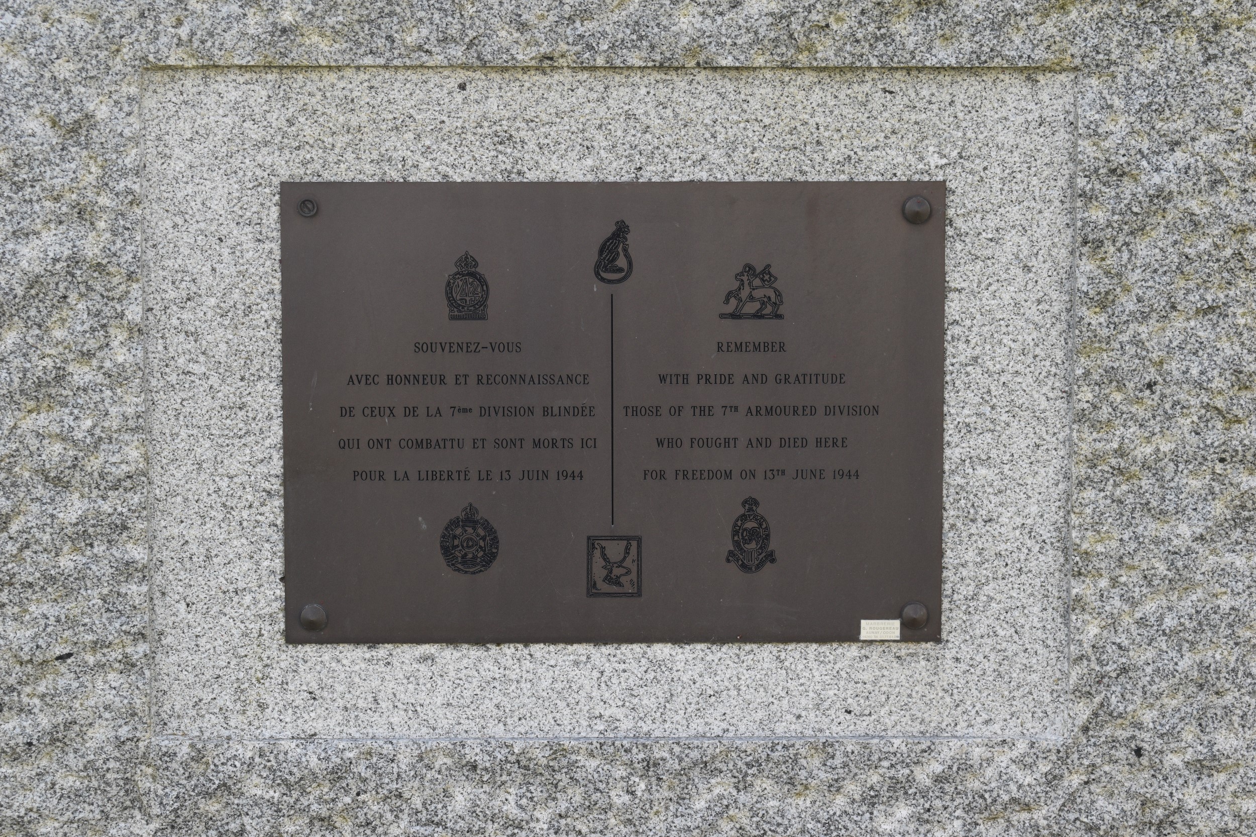 7th Armoured Division Memorial, Villers-Bocage
