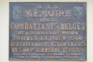 Belgian Piron Brigade Memorial Plaque, Ranville