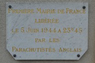 Benouville Town Hall Plaque