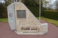 C-47 crashsite monument Closeup, Beuzeville au Plain