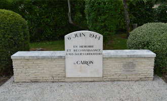 Cairon war memorial to Allied liberators