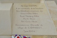 Canadian Memorial Carpiquet closeup