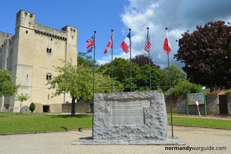 Chambois Memorial to the closing of the Falaise pocket