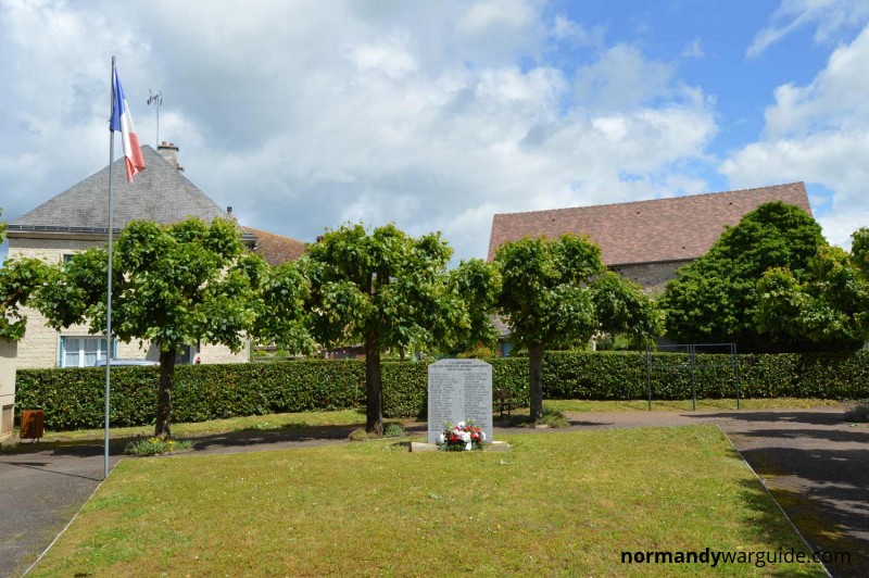 Ecouché memorial to victims of the bombardment