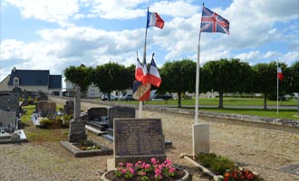 Escoville memorial to civilian victims of the war