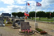 Escoville memorial to civilian victims of the war