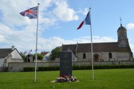 Escoville memorial to its British liberators