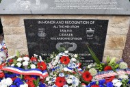 Filthy 13 Memorial plaque, Le Moulin