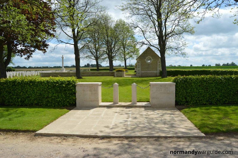Fontenay-le-Pesnel War Cemetery Entrance