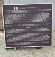 French Resistance Memorial Plaque, Sainte-Marie-du-Mont