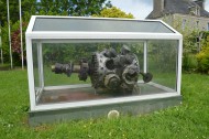 Gourbesville Liberators Memorial engine of P-47 flown by Kenneth Hindersinn