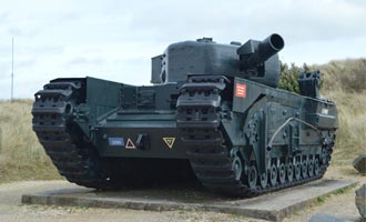 Graye-sur-Mer Churchill A.V.R.E. tank