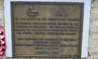 Herouville 2nd Battalion Lincolnshire Regiment Plaque