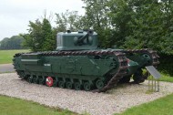 Hill 112 Memorial - Churchill Tank side