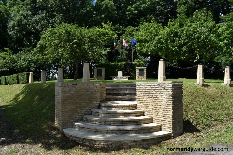 Entrance to the burial site of Lt. Marshall-Cornwall, Cahagnes