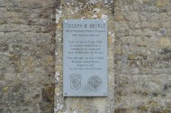 Joseph Beyrle Plaque Saint-Come-du-Mont church