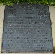 La Fiére Memorial Park plaques