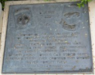 La Fiére Memorial Park plaque