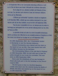 Luc-sur-Mer Church Yard Information Panel