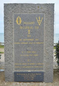 Luc-sur-Mer War Memorial plaque