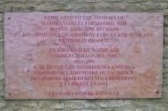 Major Strafford Memorial Plaque, Ranville