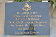 Memorial to 5th Battalion, The King's (Liverpool) Regiment, Hermanville