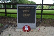 Memorial to 8th Parachute Battalion, Touffreville - memorial to ashes being spread on French soil