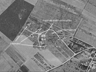 Locations of Morris Batteries guns on imagery from 1947