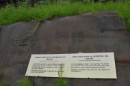 Name plate of USS destroyer Nelson