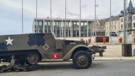 Musée du Débarquement, Arromanches, Exterior and half track