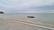 Musée du Débarquement - View of artificial harbour from the terrace