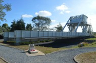The original Pegasus Bridge, now located at Musée Mémorial Pegasus